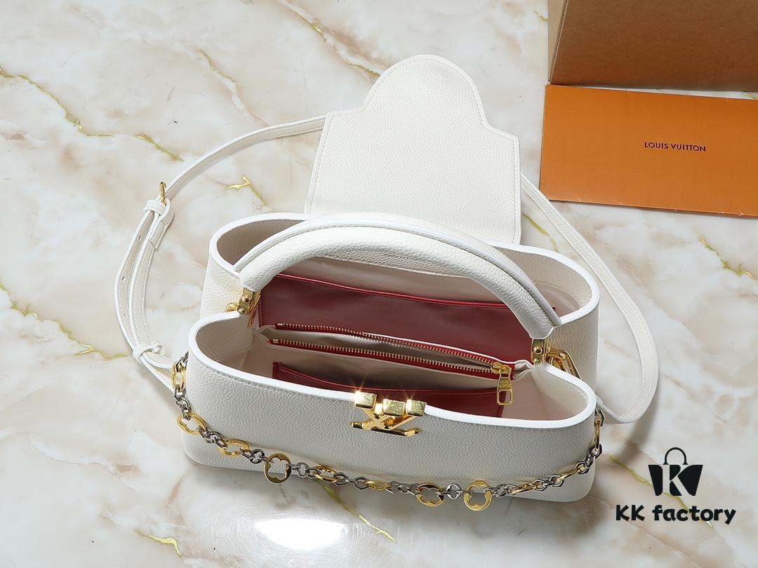 69305f5bf09edb6de4c50378 Upgraded Original Version M12935 M12936 M12937 M12938 Capucines Medium Handbag from Chain On You Collection