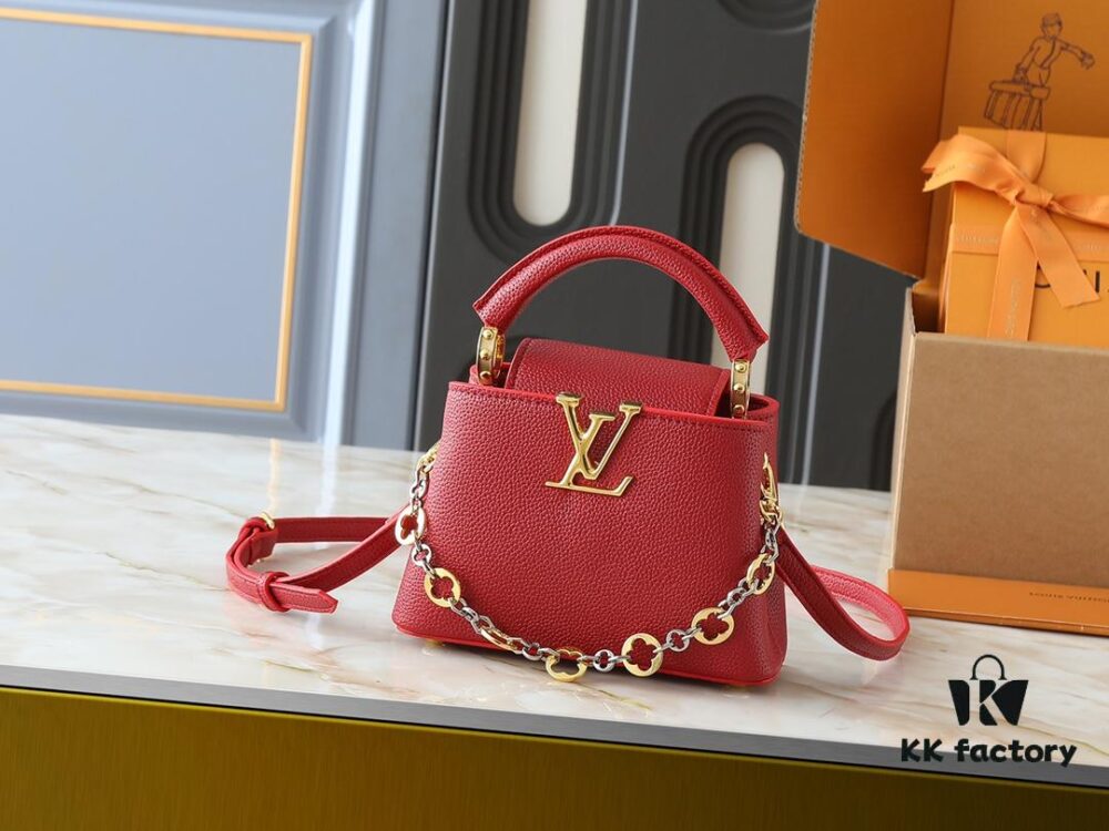69305f5cf09edb6de4c50379 Upgraded Original M12935 M12936 M12937 M12938 Capucines Mini Bag from Capucines Chain On You Collection