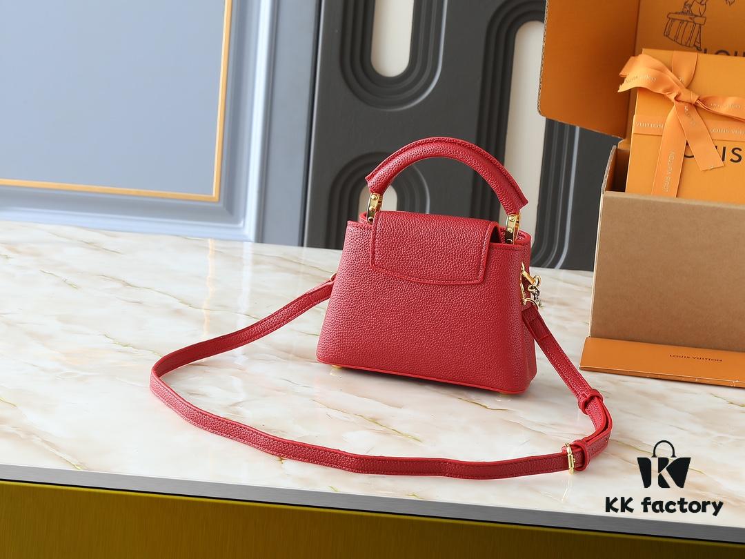 69305f5cf09edb6de4c5037c Upgraded Original M12935 M12936 M12937 M12938 Capucines Mini Bag from Capucines Chain On You Collection