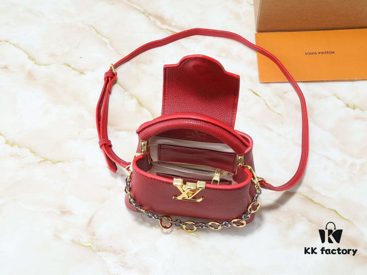 69305f62f09edb6de4c50387 Upgraded Original M12935 M12936 M12937 M12938 Capucines Mini Bag from Capucines Chain On You Collection