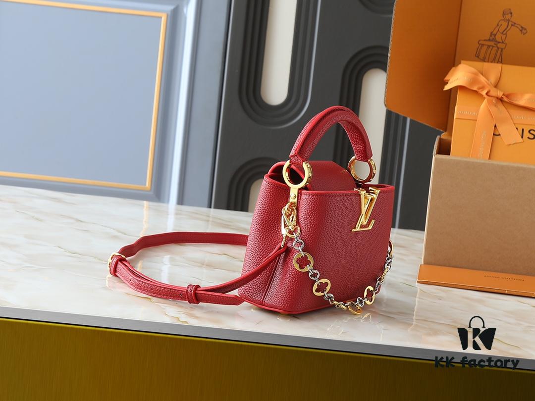 69305f63f09edb6de4c50389 Upgraded Original M12935 M12936 M12937 M12938 Capucines Mini Bag from Capucines Chain On You Collection