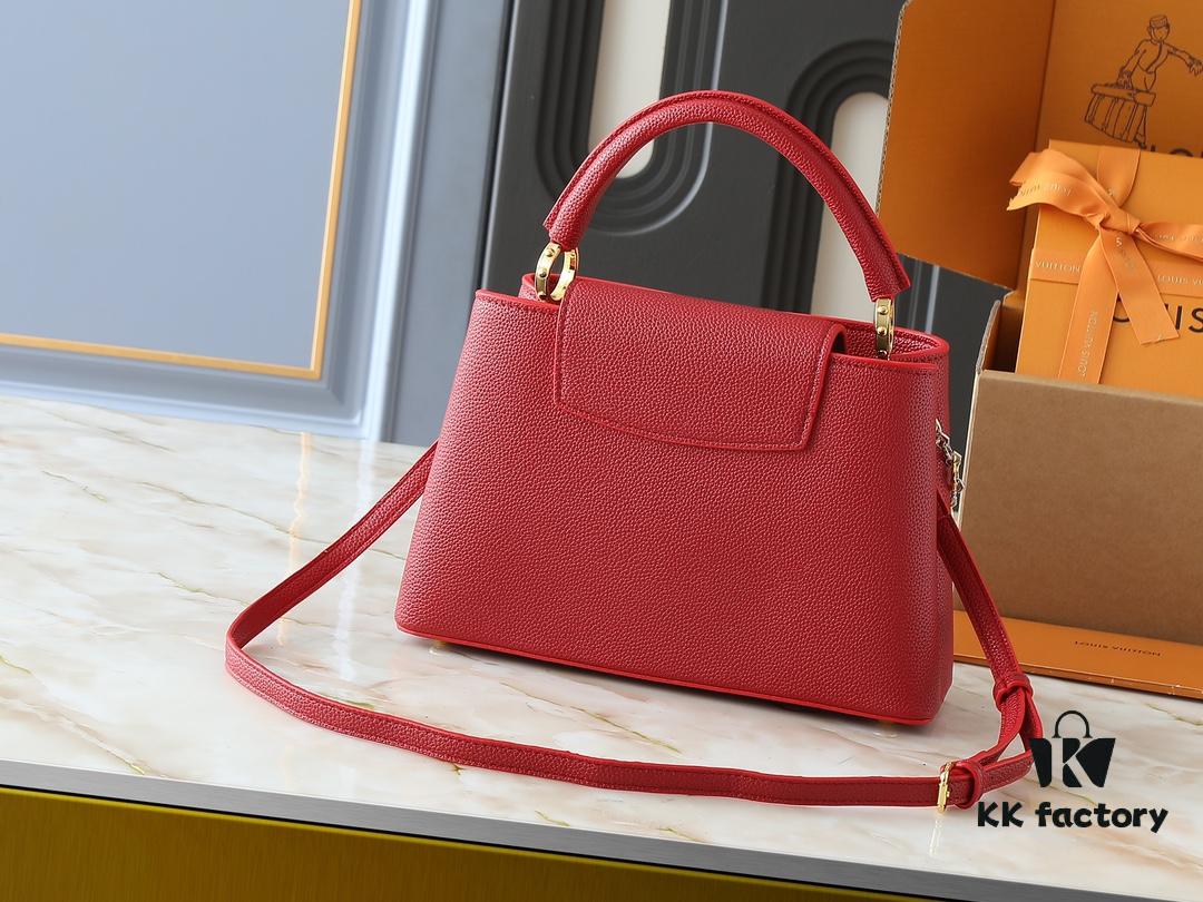 69305f65f09edb6de4c5038f Upgraded Original Version M12935 M12936 M12937 M12938 Capucines Medium Handbag from Chain On You Collection
