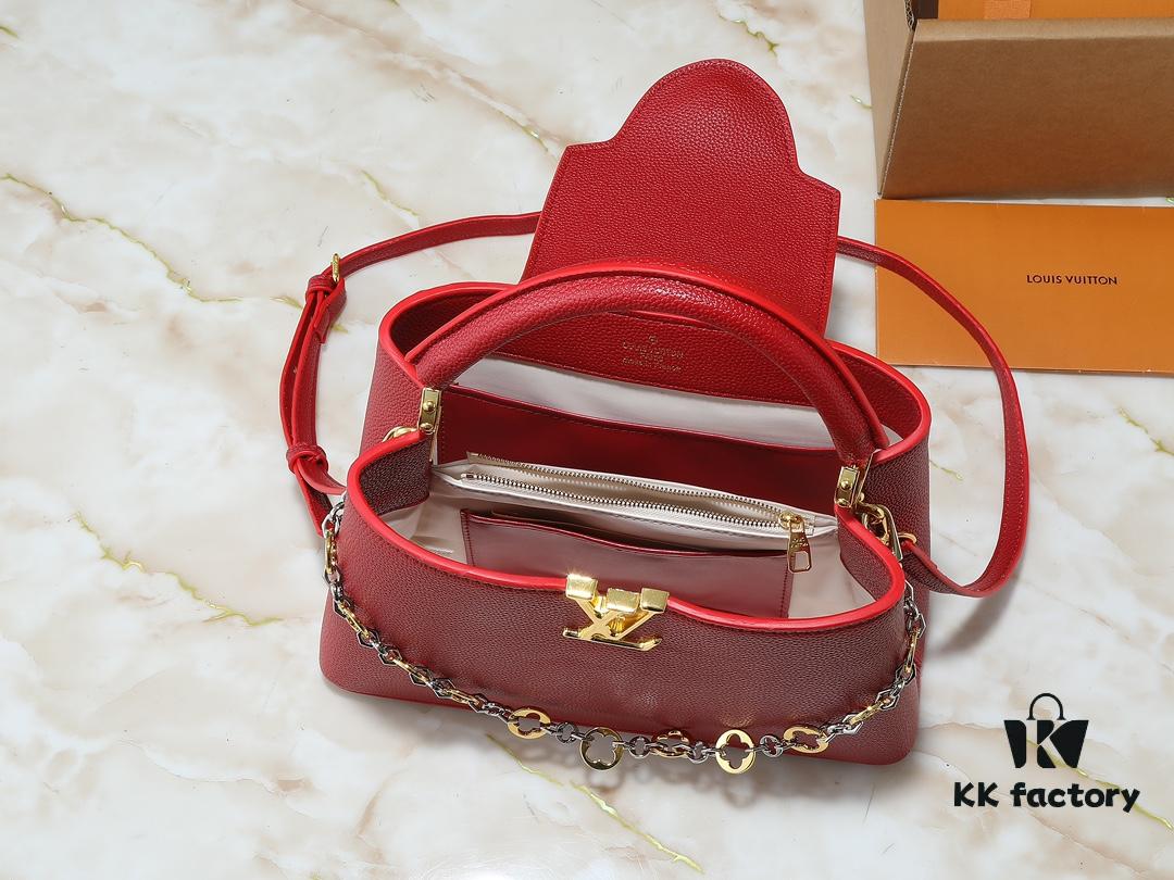 69305f67f09edb6de4c50392 Upgraded Original Version M12935 M12936 M12937 M12938 Capucines Medium Handbag from Chain On You Collection