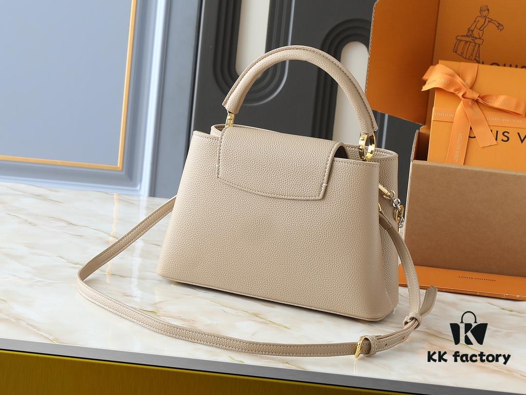 69305f70f09edb6de4c503aa Upgraded Original Version M12935 M12936 M12937 M12938 Capucines Medium Handbag from Chain On You Collection