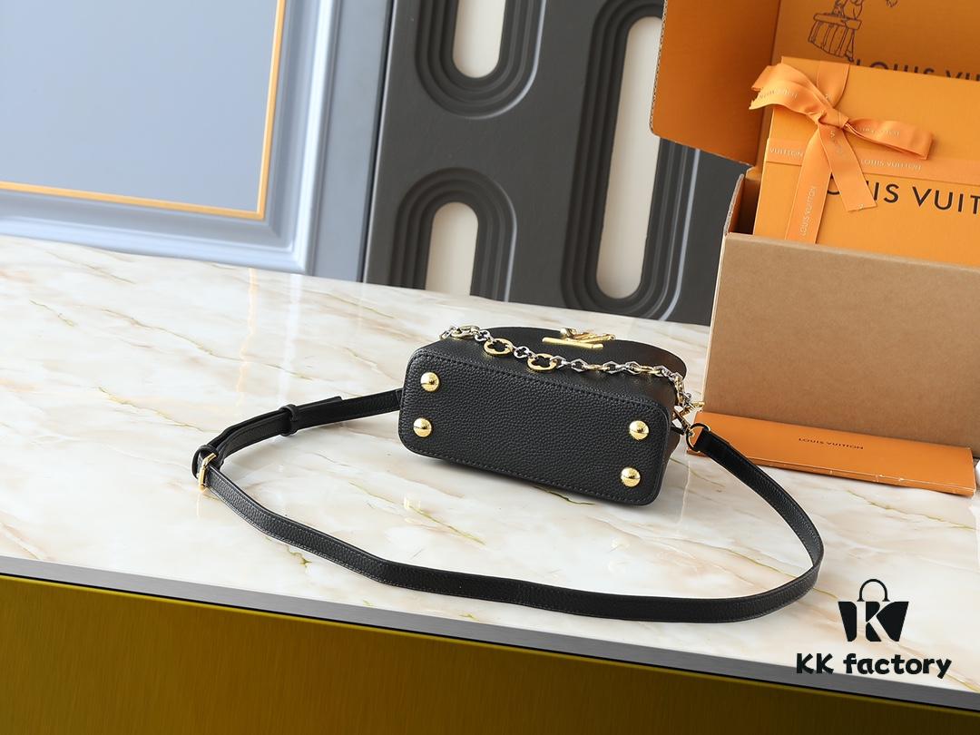 69305f74f09edb6de4c503b3 Guangzhou Stock Upgraded Original M12935 M12936 M12937 M12938 Capucines Mini Bag from the Capucines Chain On You Collection