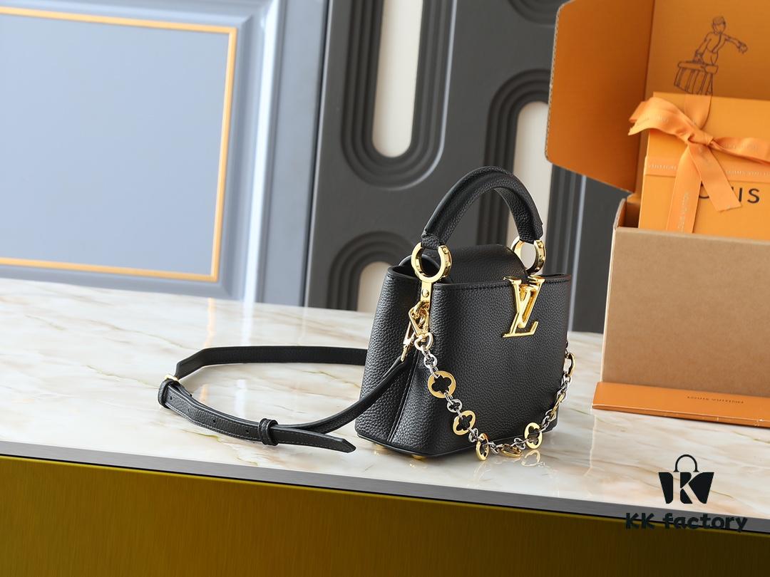 69305f74f09edb6de4c503b4 Guangzhou Stock Upgraded Original M12935 M12936 M12937 M12938 Capucines Mini Bag from the Capucines Chain On You Collection