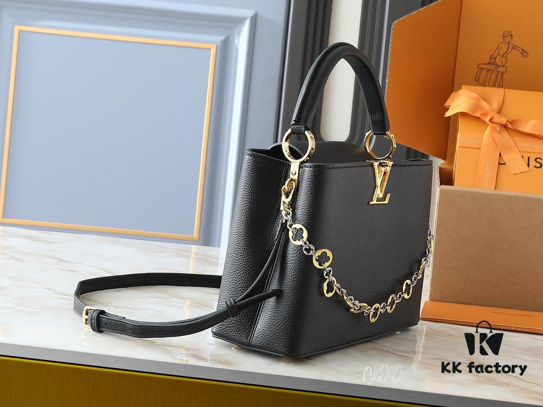 69305f7bf09edb6de4c503c4 Guangzhou Stock Upgraded Original M12935 M12936 M12937 M12938 Capucines Medium Handbag from Chain On You Collection