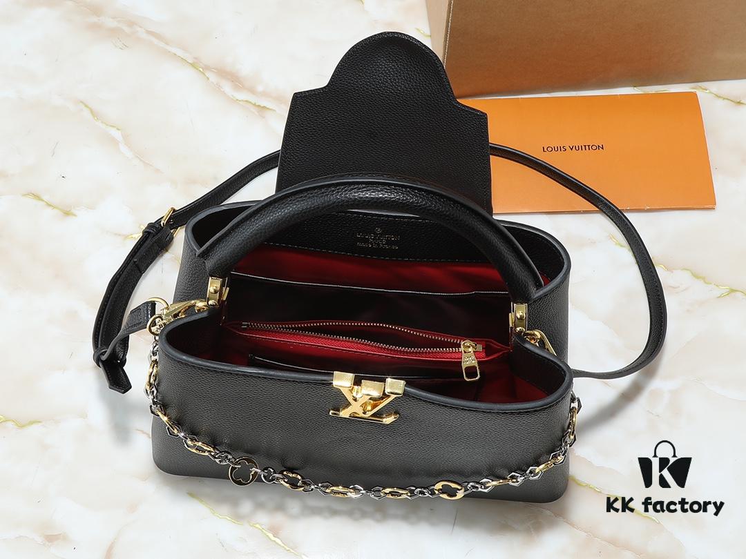 69305f7ef09edb6de4c503ca Guangzhou Stock Upgraded Original M12935 M12936 M12937 M12938 Capucines Medium Handbag from Chain On You Collection