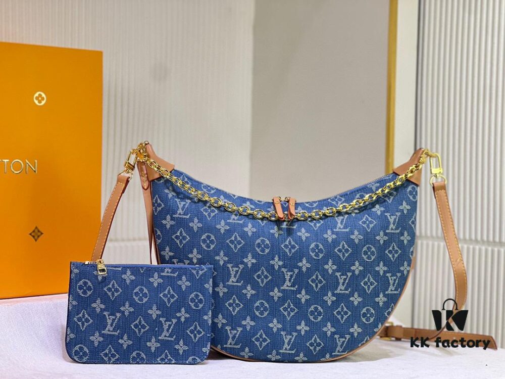 69305f8bf09edb6de4c503e5 Upgraded Version ⬇️ M46311 Denim Jean Large Moon Bag Lv Marel Vintage Handbag