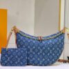 Upgraded Version ⬇️ M46311 Denim Jean Large Moon Bag Lv Marel Vintage Handbag