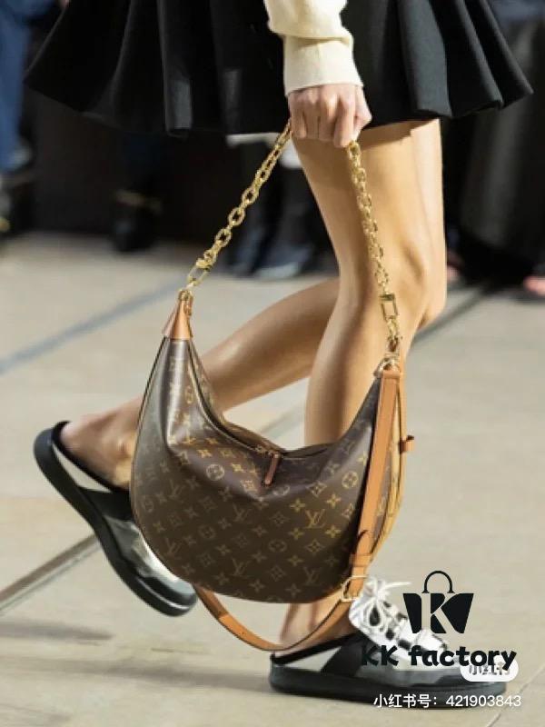69305f91f09edb6de4c503ee Upgraded Version ⬇️ M46311 Large Moon Bag, Classic Monogram with Yellow Flowers, LV Marel Vintage Handbag