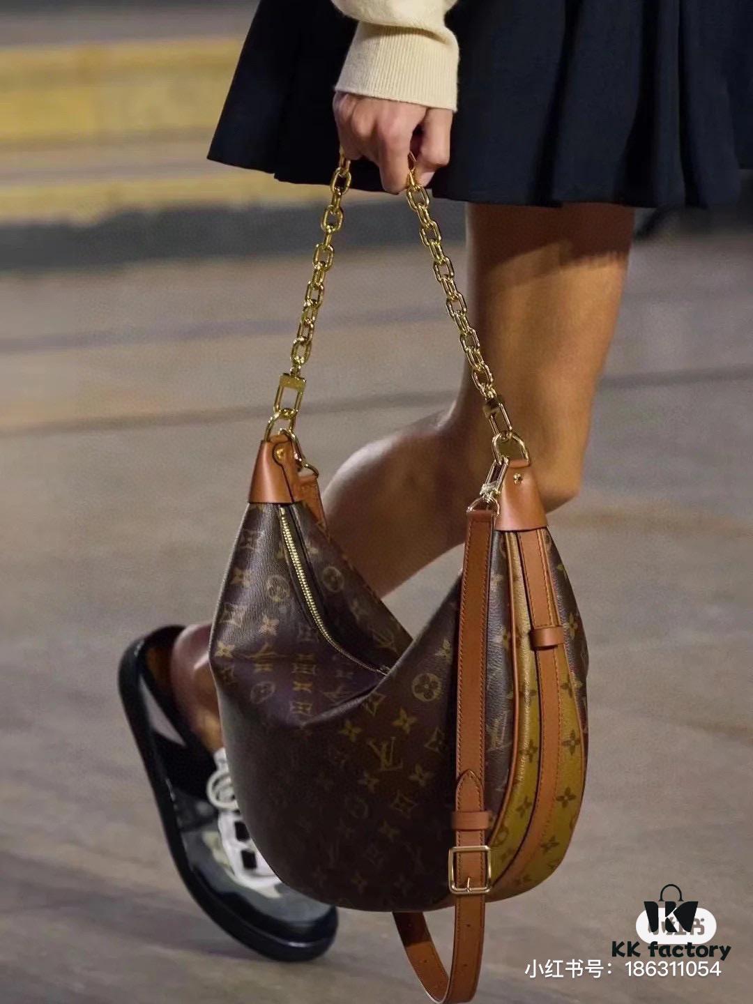 69305f92f09edb6de4c503f4 Upgraded Version ⬇️ M46311 Large Moon Bag, Classic Monogram with Yellow Flowers, LV Marel Vintage Handbag