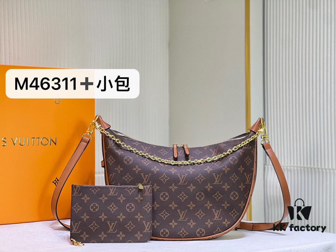 69305f93f09edb6de4c503f5 Upgraded Version ⬇️ M46311 Large Moon Bag Classic Monogram with Yellow Flower LV Marel Vintage Handbag