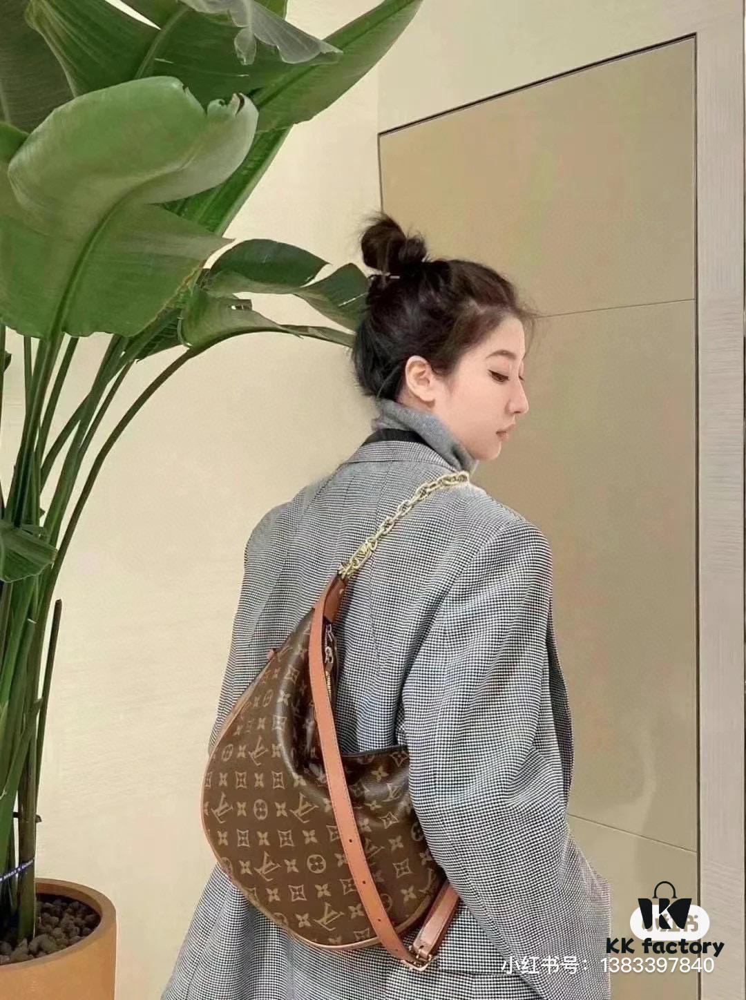 69305f94f09edb6de4c503f6 Upgraded Version ⬇️ M46311 Large Moon Bag, Classic Monogram with Yellow Flowers, LV Marel Vintage Handbag