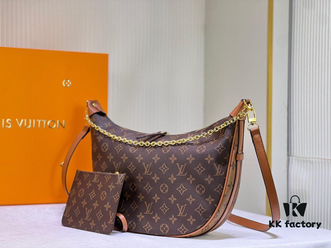 69305f95f09edb6de4c503f8 Upgraded Version ⬇️ M46311 Large Moon Bag Classic Monogram with Yellow Flower LV Marel Vintage Handbag