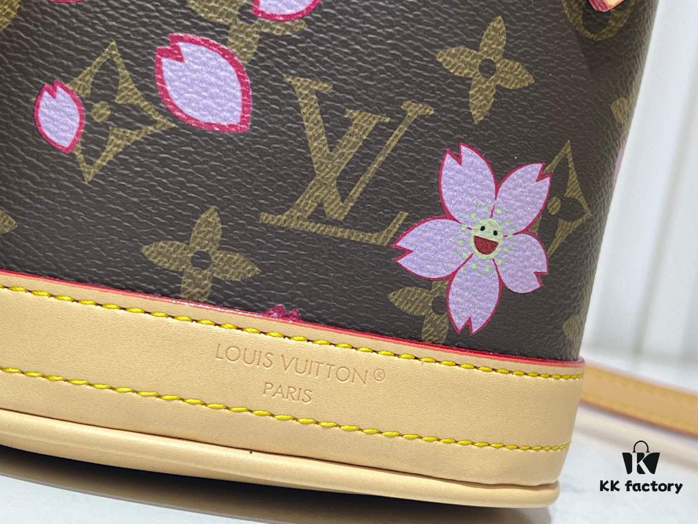 69305fc5f09edb6de4c50459 M81489 Lv Longshang Village Cherry Blossom Upgraded Nano Bucket Bag from Match Series
