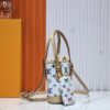 69305fcbf09edb6de4c5045f M81489 M13619 Lv➰ Longshang Village White Tricolor Upgrade Nano Bucket Bag