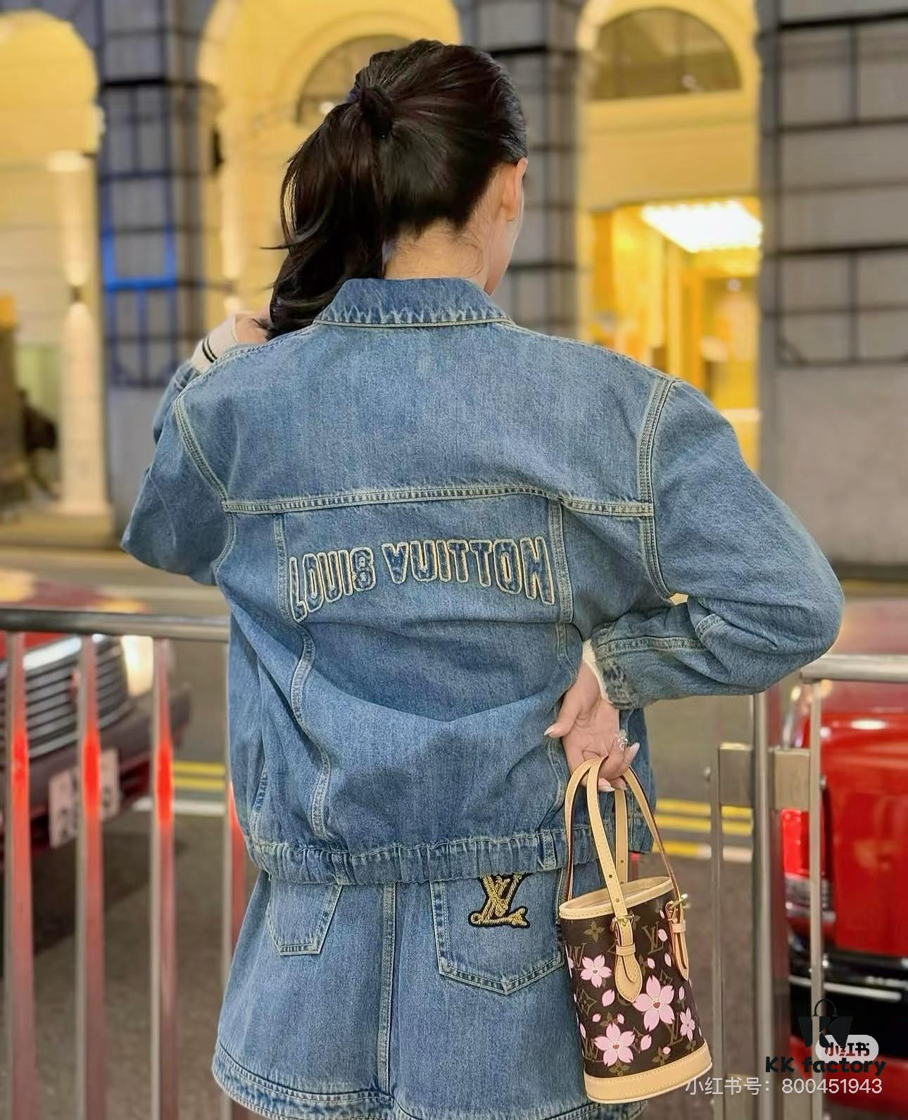 69305fccf09edb6de4c50462 M81489 Lv Village Cherry Blossom Upgraded Nano Bucket Bag from Match Collection