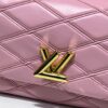 69305fd3f09edb6de4c50469 M23689 M22891 Nicolas Ghesquière infuses the GO-14 Medium Handbag with innovative craftsmanship, featuring quilted lambskin meticulously treated to achieve a baked finish, showcasing avant-garde elegance. The LV Twist lock highlights the brand's signature style, while the top handle and adjustable chain strap are both detachable, offering versatile carrying options. Dimensions: 23X16X10