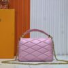 69305fd6f09edb6de4c5046c M23689 M22891 Nicolas Ghesquière infuses the GO-14 Medium Handbag with innovative craftsmanship, featuring quilted lambskin meticulously treated to achieve a baked finish, showcasing avant-garde elegance. The LV Twist lock highlights the brand's signature style, while the top handle and adjustable chain strap are both detachable, offering versatile carrying options. Dimensions: 23X16X10