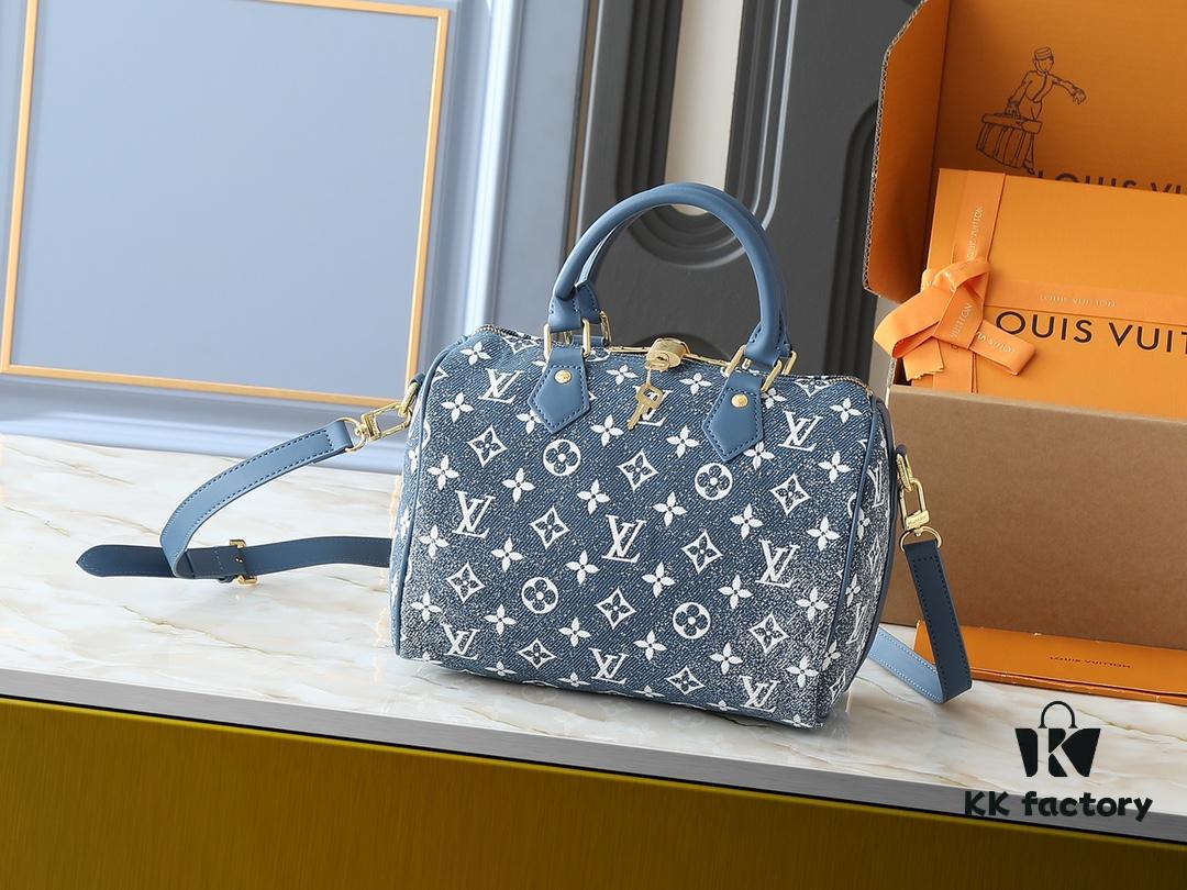 69306011f09edb6de4c504d2 Upgraded Original M46736 M59273 M58947 M21464 M59609 Speedy Bandoulière 25 Handbag, Strikingly Reintroduced in the 2021 Fall Wild at Heart Capsule Collection, Featuring Oversized LV Letter Embossing on Monogram Empreinte Leather, with a Detachable Shoulder Strap Offering Crossbody Wear