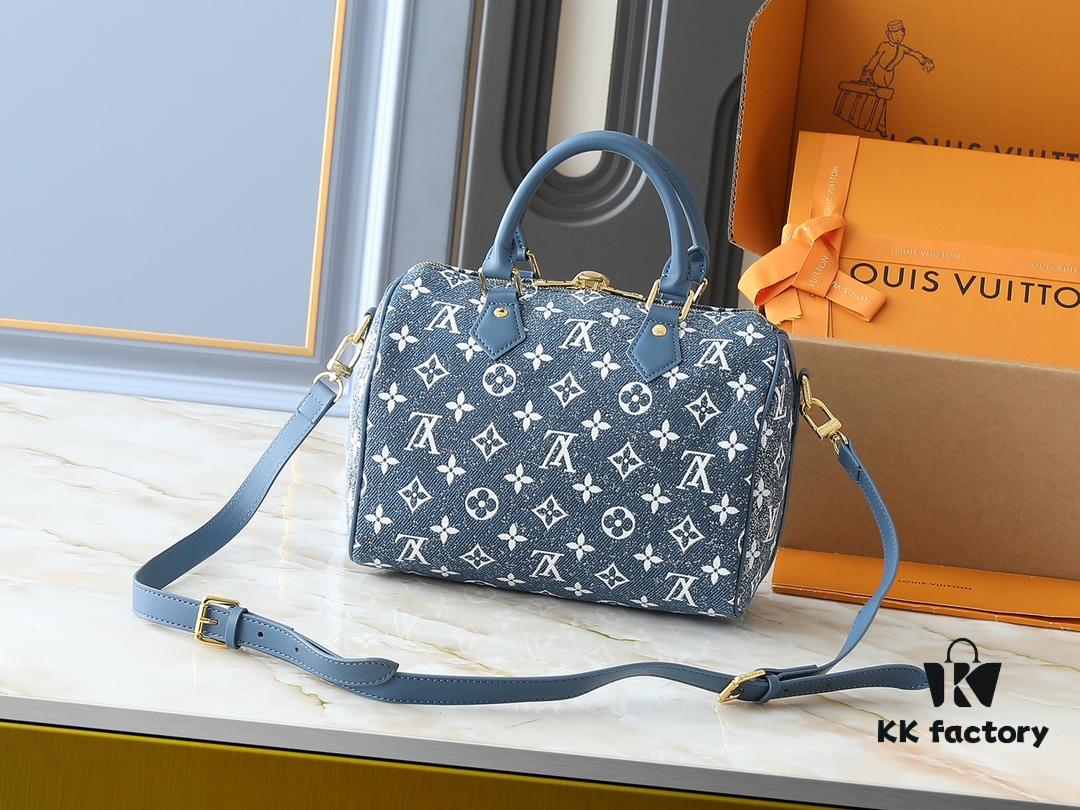 69306013f09edb6de4c504d4 Upgraded Original M46736 M59273 M58947 M21464 M59609 Speedy Bandoulière 25 Handbag, Strikingly Reintroduced in the 2021 Fall Wild at Heart Capsule Collection, Featuring Oversized LV Letter Embossing on Monogram Empreinte Leather, with a Detachable Shoulder Strap Offering Crossbody Wear