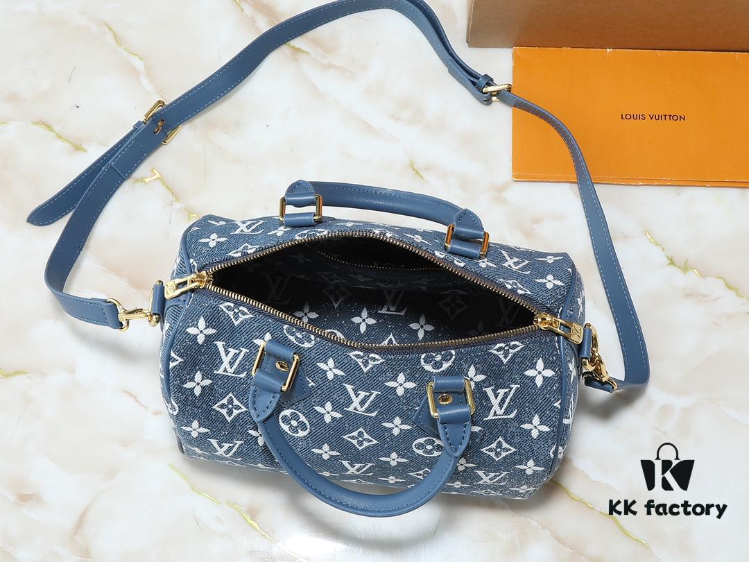 69306015f09edb6de4c504d9 Upgraded Original M46736 M59273 M58947 M21464 M59609 Speedy Bandoulière 25 Handbag, Strikingly Reintroduced in the 2021 Fall Wild at Heart Capsule Collection, Featuring Oversized LV Letter Embossing on Monogram Empreinte Leather, with a Detachable Shoulder Strap Offering Crossbody Wear