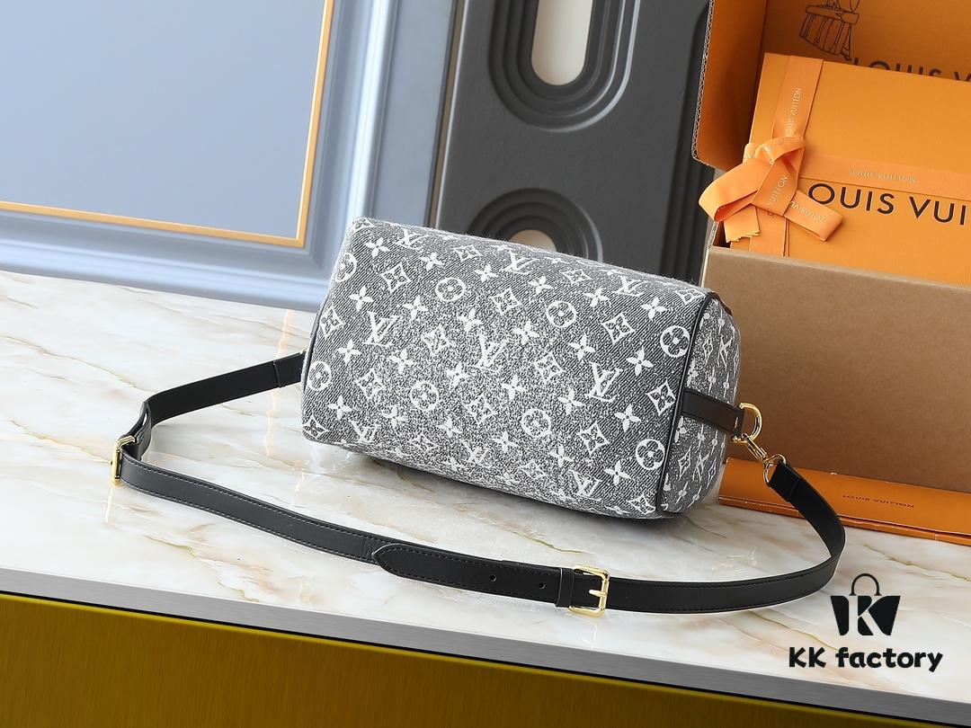 69306017f09edb6de4c504dd Upgraded Original M46736 M59273 M58947 M21464 M59609 Speedy Bandoulière 25 Handbag, Striking Reappearance in the 2021 Fall Wild at Heart Capsule Collection, Featuring Oversized LV Embossing on Monogram Empreinte Leather, with Detachable Shoulder Strap for Crossbody Wear