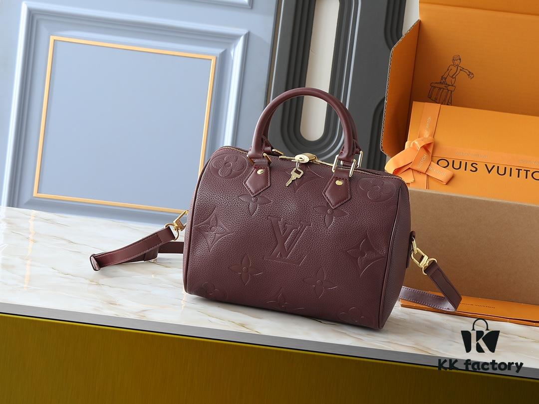 69306023f09edb6de4c504f6 Upgraded Original M46736 M59273 M58947 M21464 M59609 Speedy Bandoulière 25 Handbag Reimagined in the 2021 Fall Wild at Heart Capsule Collection, Featuring Oversized LV Embossing on Monogram Empreinte Leather, with Detachable Strap for Crossbody Wear