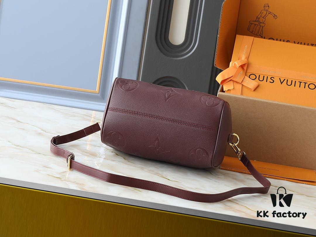 69306024f09edb6de4c504fa Upgraded Original M46736 M59273 M58947 M21464 M59609 Speedy Bandoulière 25 Handbag Reimagined in the 2021 Fall Wild at Heart Capsule Collection, Featuring Oversized LV Embossing on Monogram Empreinte Leather, with Detachable Strap for Crossbody Wear