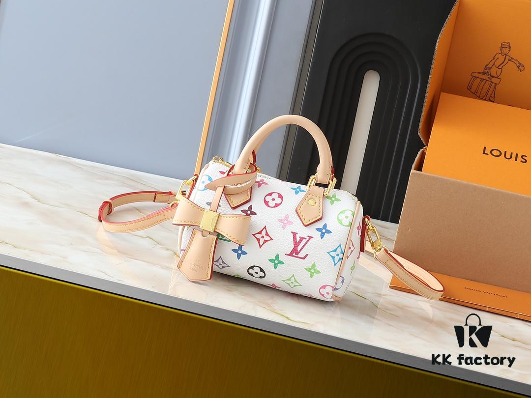 6930602ff09edb6de4c5050e Upgraded Original M13391 M13406 M81085 LV x Murakami Takashi Co-Branded Nano Speedy Handbag