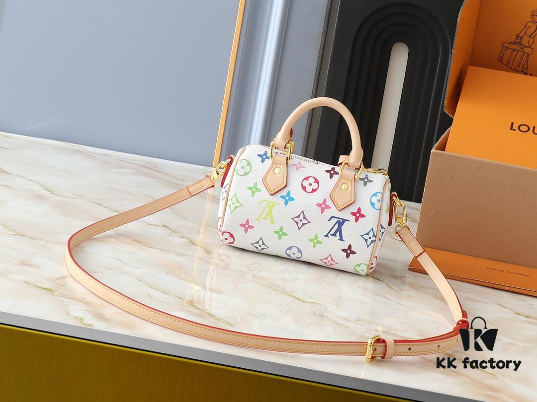 6930602ff09edb6de4c50510 Upgraded Original M13391 M13406 M81085 LV x Murakami Takashi Co-Branded Nano Speedy Handbag