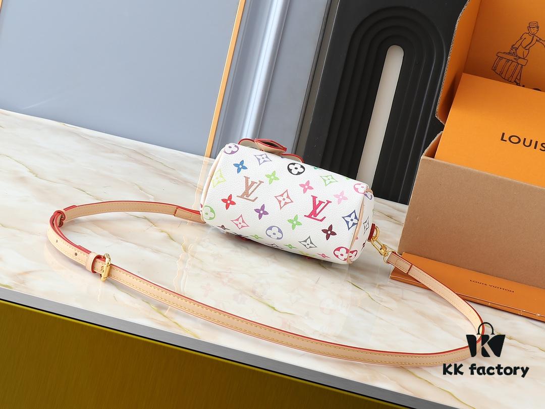 69306030f09edb6de4c50512 Upgraded Original M13391 M13406 M81085 LV x Murakami Takashi Co-Branded Nano Speedy Handbag