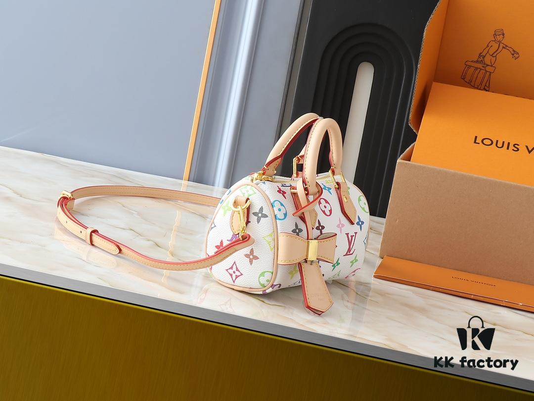 69306030f09edb6de4c50514 Upgraded Original M13391 M13406 M81085 LV x Murakami Takashi Co-Branded Nano Speedy Handbag