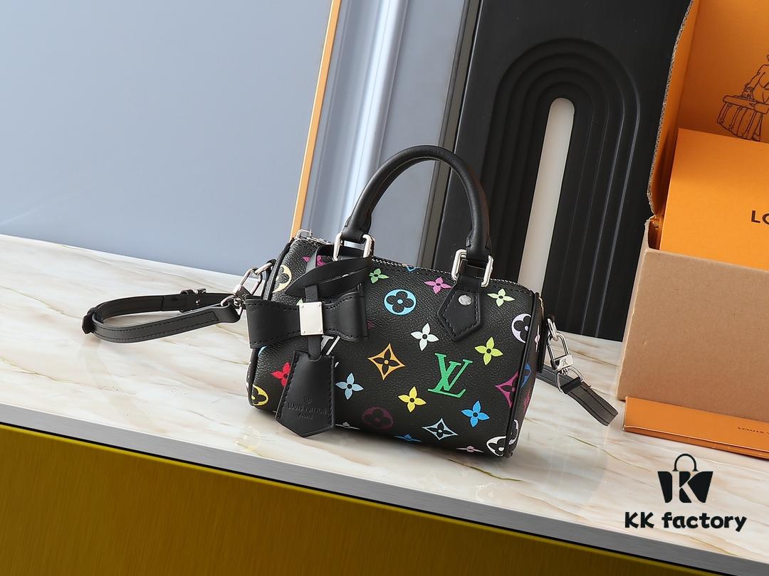 69306033f09edb6de4c50519 Upgraded Original M13391 M13406 M81085 LV x Takashi Murakami Nanospeedy Bag