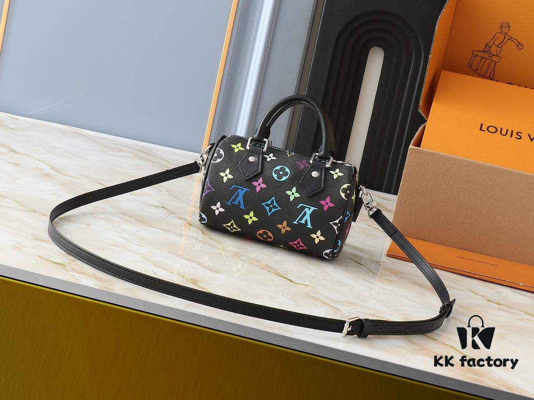 69306034f09edb6de4c5051a Upgraded Original M13391 M13406 M81085 LV x Takashi Murakami Nanospeedy Bag