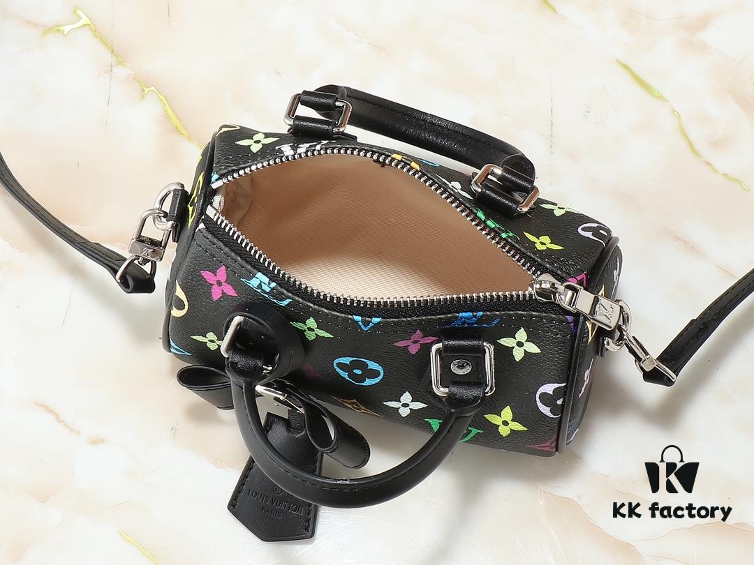 69306038f09edb6de4c50521 Upgraded Original M13391 M13406 M81085 LV x Takashi Murakami Nanospeedy Bag