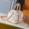 6930603df09edb6de4c5052b Upgraded Original M13805 M13257 M40390 LV x Murakami Collaboration Nano Speedy Bag