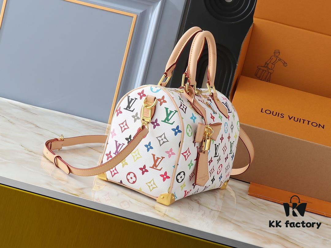 6930603df09edb6de4c5052b Upgraded Original M13805 M13257 M40390 LV x Murakami Collaboration Nano Speedy Bag