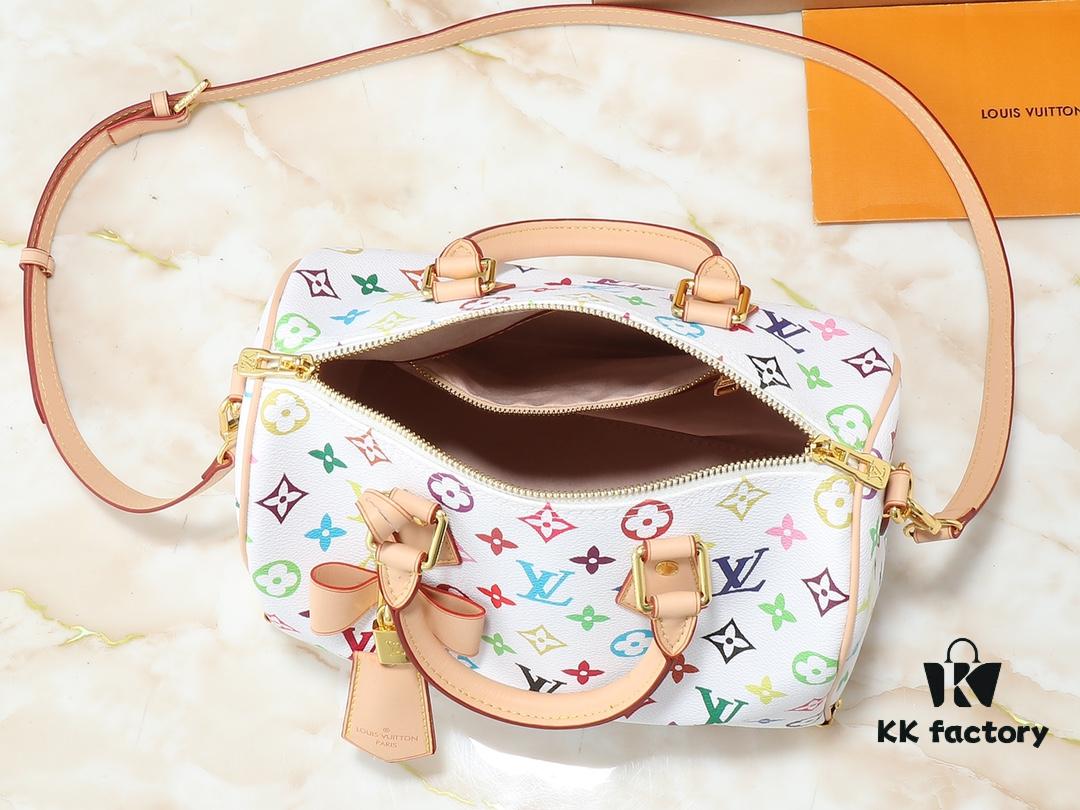 69306045f09edb6de4c50537 Upgraded Original M13805 M13257 M40390 LV x Murakami Collaboration Nano Speedy Bag