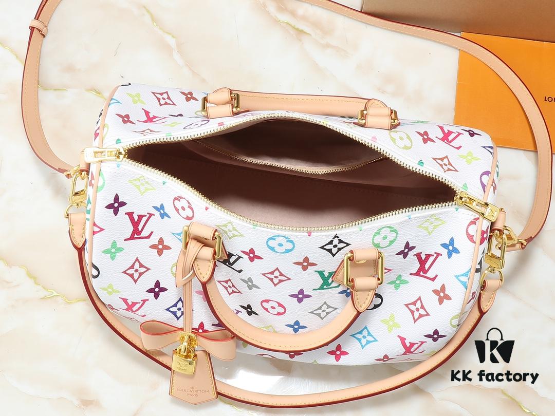 69306048f09edb6de4c5053c Upgraded Original M13805 M13257 M40391 LV x Murakami Collaboration Nano Speedy Handbag