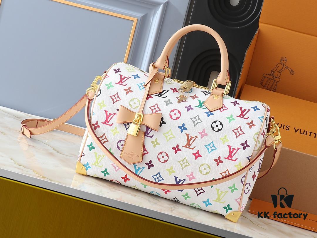 6930604af09edb6de4c5053e Upgraded Original M13805 M13257 M40391 LV x Murakami Collaboration Nano Speedy Handbag