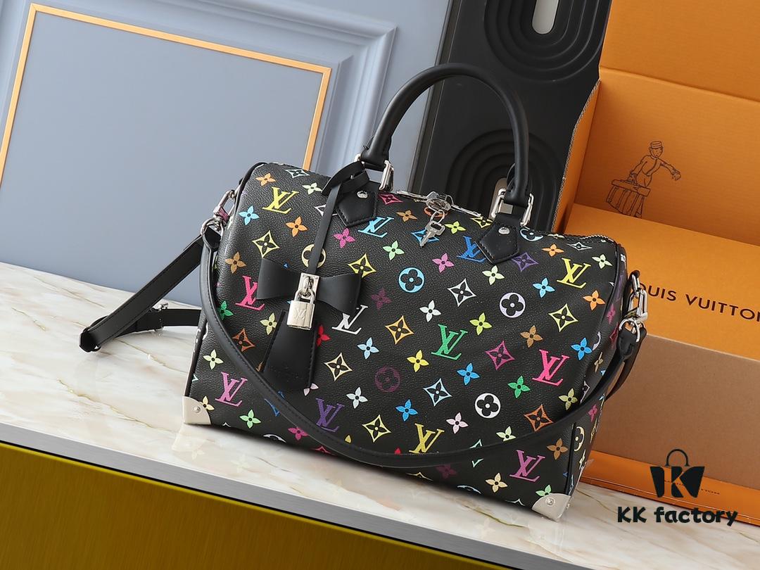 6930604df09edb6de4c50546 Upgraded Original M13805 M13257 M40391 LV x Murakami Collaboration Nano Speedy Handbag