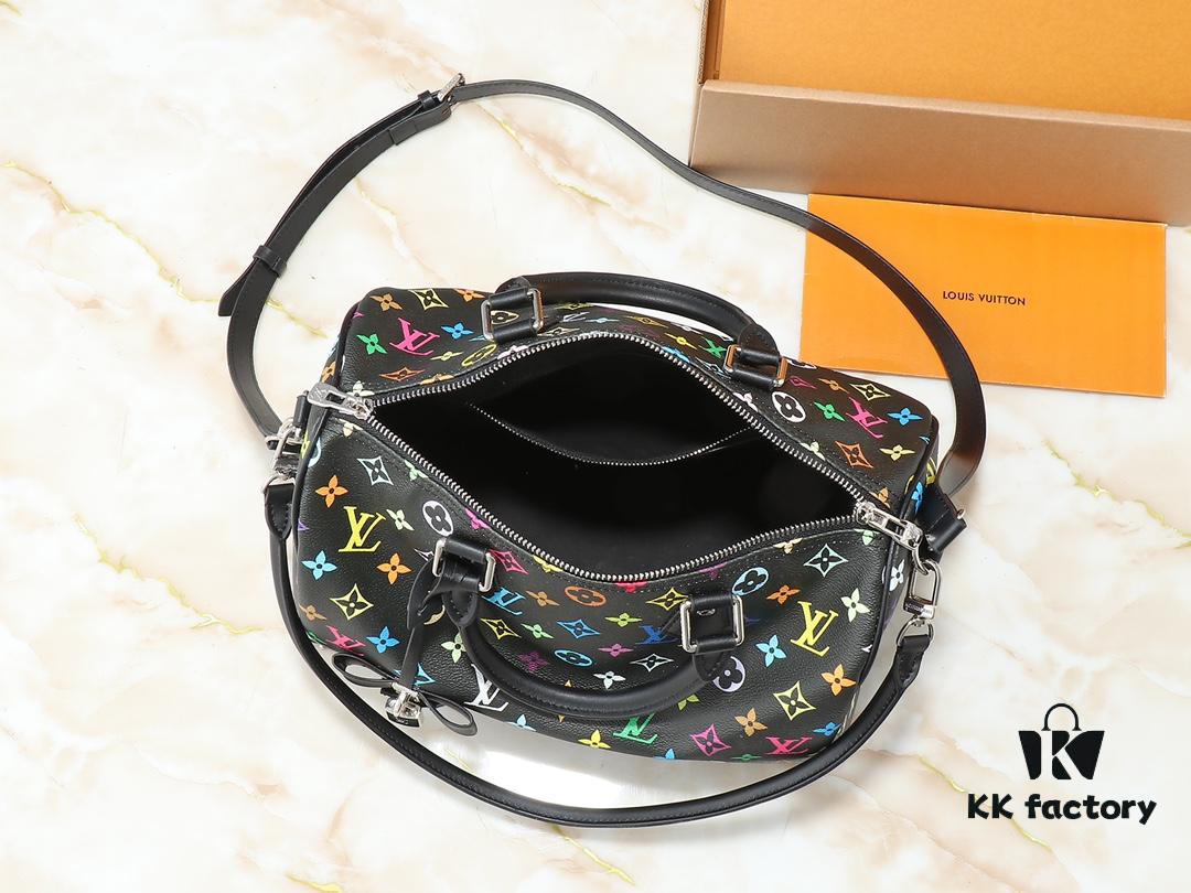 69306052f09edb6de4c50550 Upgraded Original M13805 M13257 M40391 LV x Murakami Collaboration Nano Speedy Handbag