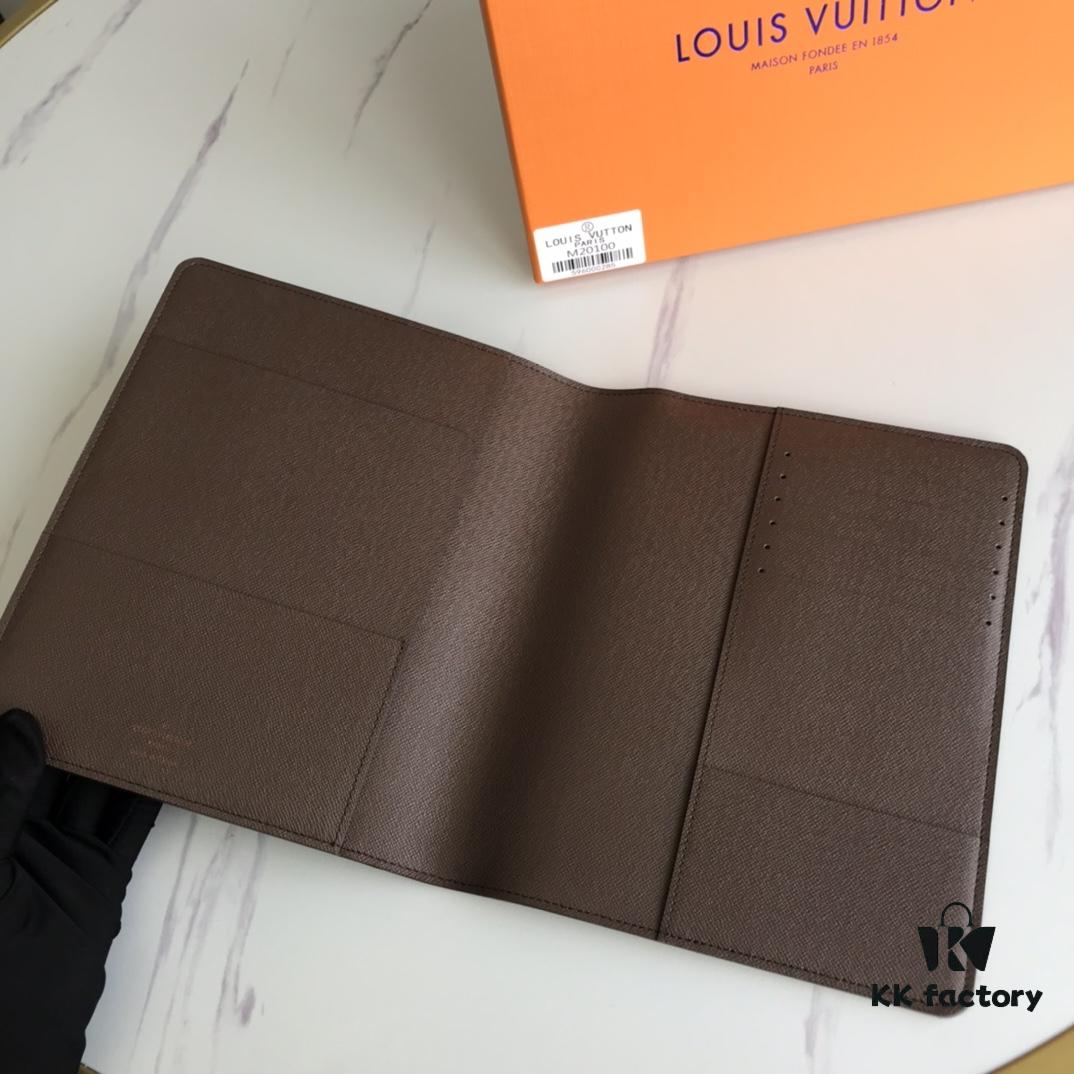 69306077f09edb6de4c50589 2020 Hot Selling Extra Large Checkbook Wallet with 6 Card Slots, Cowhide Leather and LV Special Fabric, Gift Box Included, Approx. 18cm