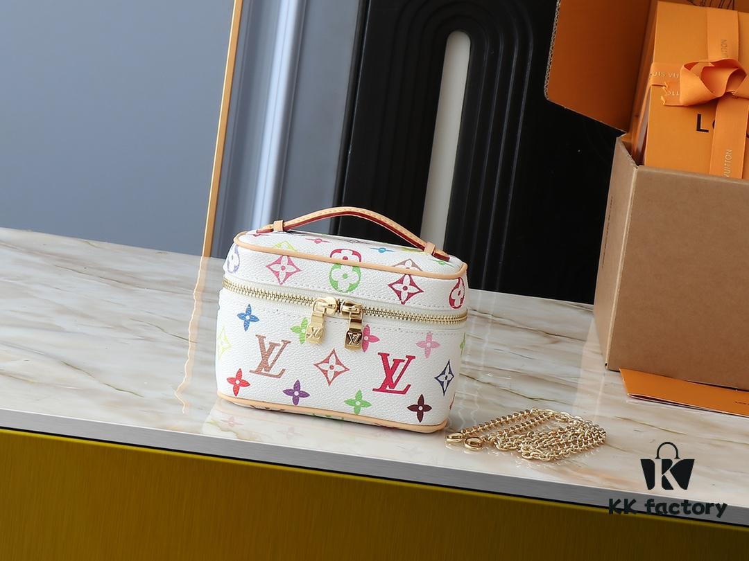 693060cff09edb6de4c50621 Upgraded Original M13747 M44495 M44936 M42263 LV Takashi Murakami Nice Mini Nano Pouch with Monogram Print in 33 Vibrant Colors, 2025 LV x Takashi Murakami Collaboration White Tricolor and Black Tricolor Twelve-Section Series, Popular Worldwide Among Celebrities