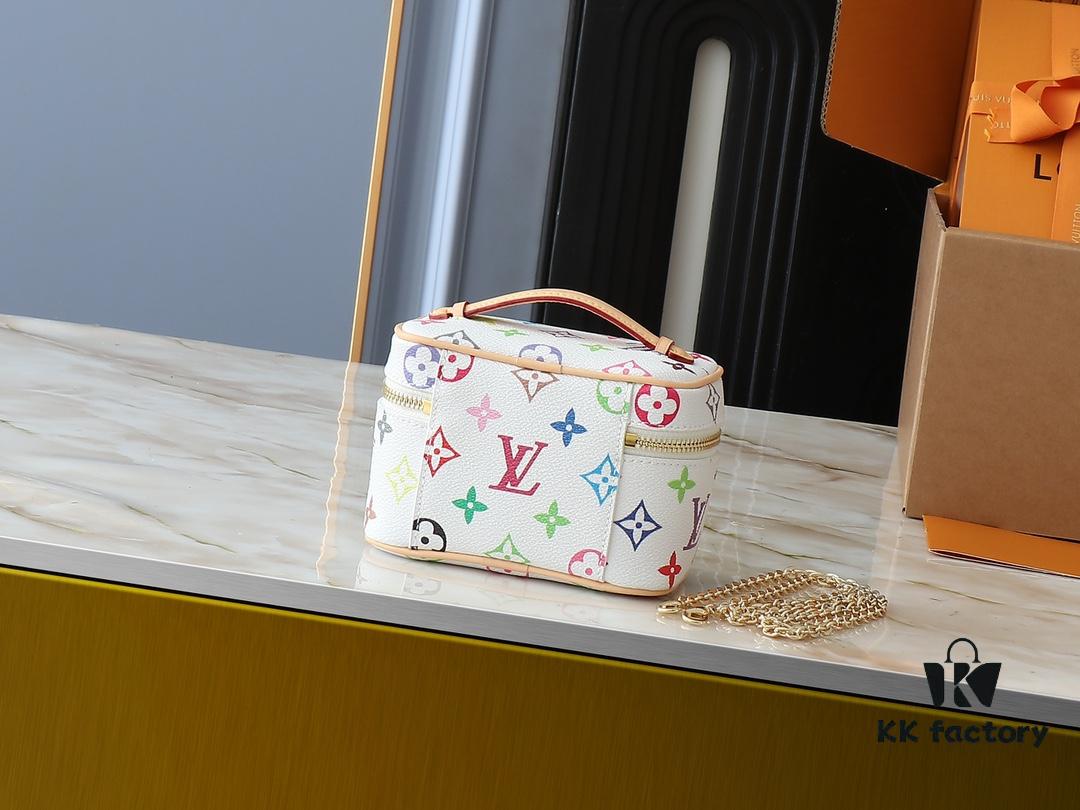 693060d1f09edb6de4c50628 Upgraded Original M13747 M44495 M44936 M42263 LV Takashi Murakami Nice Mini Nano Pouch with Monogram Print in 33 Vibrant Colors, 2025 LV x Takashi Murakami Collaboration White Tricolor and Black Tricolor Twelve-Section Series, Popular Worldwide Among Celebrities