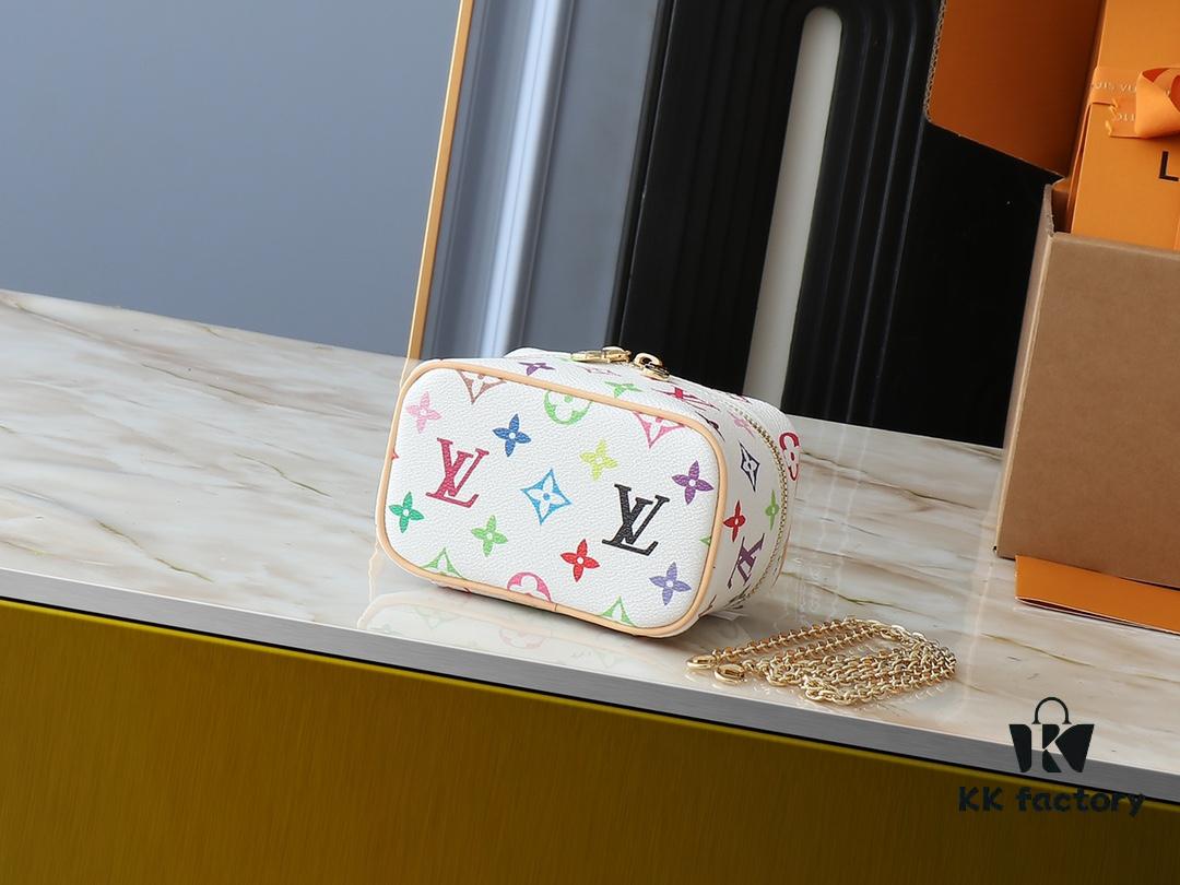 693060d2f09edb6de4c5062a Upgraded Original M13747 M44495 M44936 M42263 LV Takashi Murakami Nice Mini Nano Pouch with Monogram Print in 33 Vibrant Colors, 2025 LV x Takashi Murakami Collaboration White Tricolor and Black Tricolor Twelve-Section Series, Popular Worldwide Among Celebrities