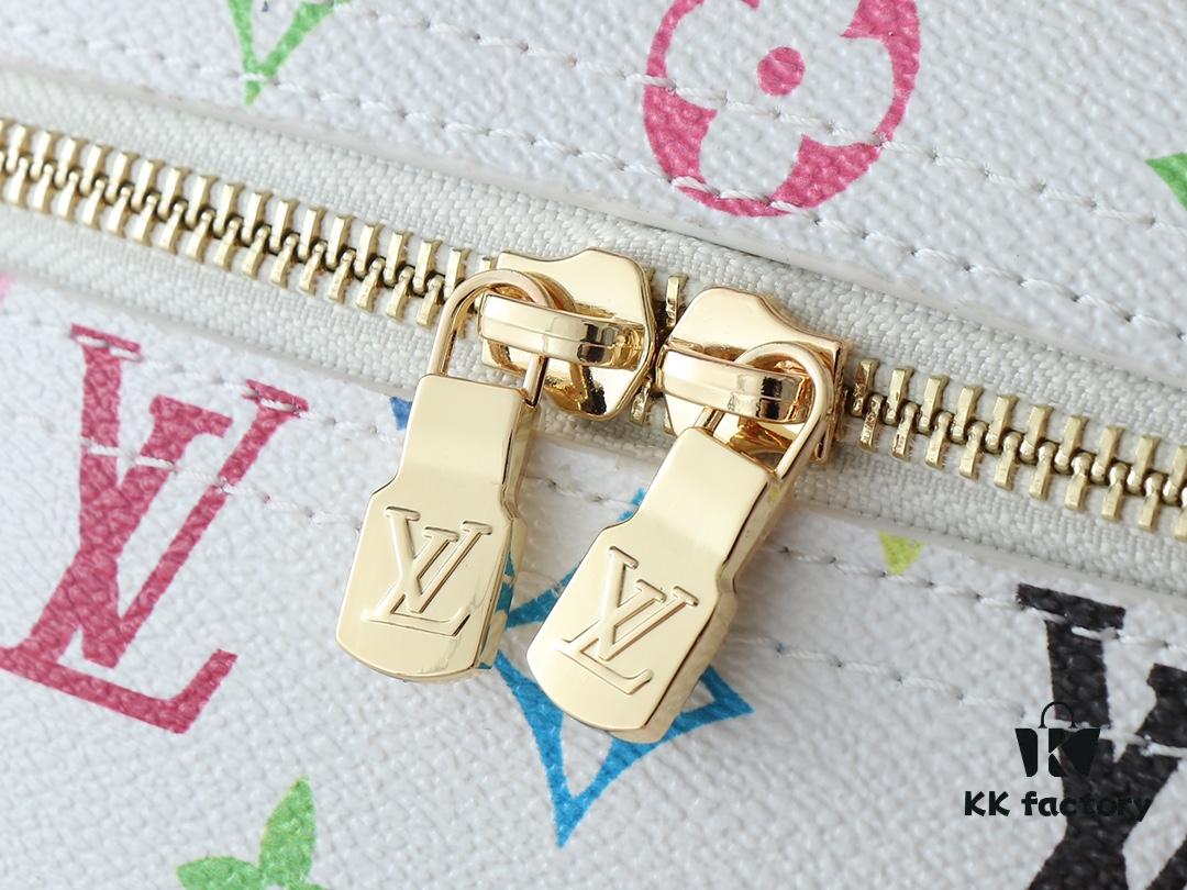693060d7f09edb6de4c50635 Upgraded Original M13747 M44495 M42265 M44936 M42263 LV Takashi Murakami Nice Mini Nano Cosmetic Pouch Featuring the Monogram Print in 33 Vibrant Colors, 2025 Collaboration of White Tricolor and Black Tricolor Twelve-Section Series by Takashi Murakami and LV, a Global Hit Loved by Celebrities
