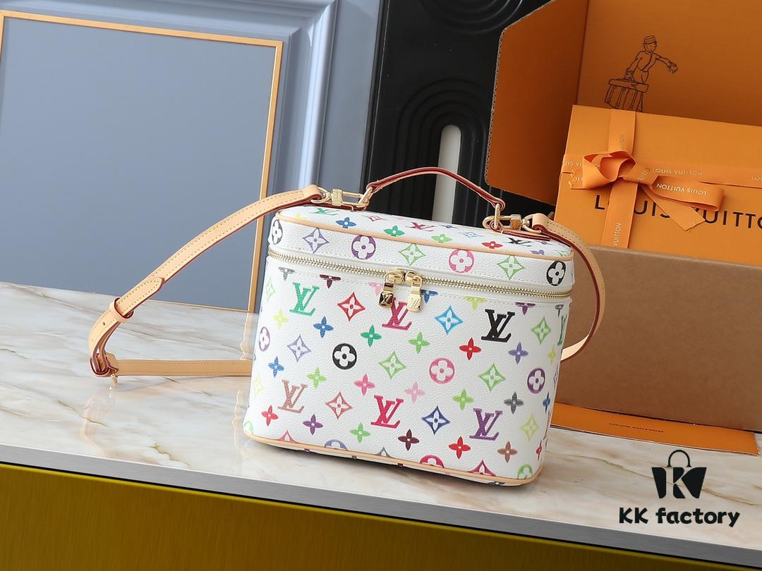 693060d8f09edb6de4c50636 Upgraded Original M13747 M44495 M42265 M44936 M42263 LV Takashi Murakami Nice Mini Nano Pouch with Monogram Print in 33 Vibrant Colors, 2025 LV x Takashi Murakami Collaboration White Tricolor and Black Tricolor Twelve-Section Series, Popular Worldwide Among Celebrities